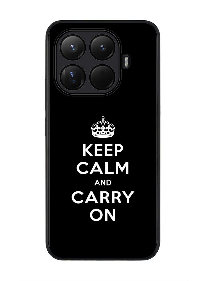 For Xiaomi 15T Pro Case,Slim fit Camera Protection, Shockproof Thin Phone cover  - Keep calm and carry on